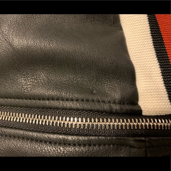 Zara Faux Leather Bomber Moto Jacket XS - Picture 8 of 8